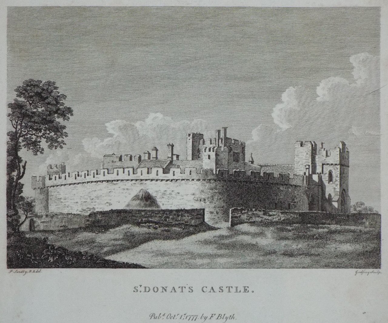 Print - St. Donats Castle. - 